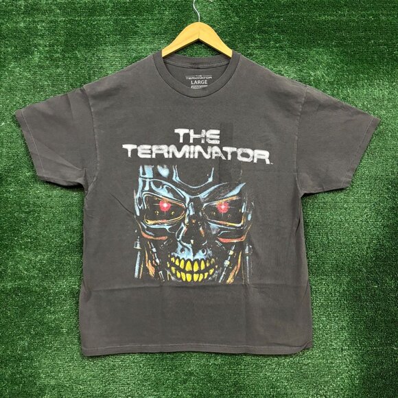 The Terminator Consider Yourself Warned Double Sided Movie Promo T-Shirt Size La - Picture 1 of 5